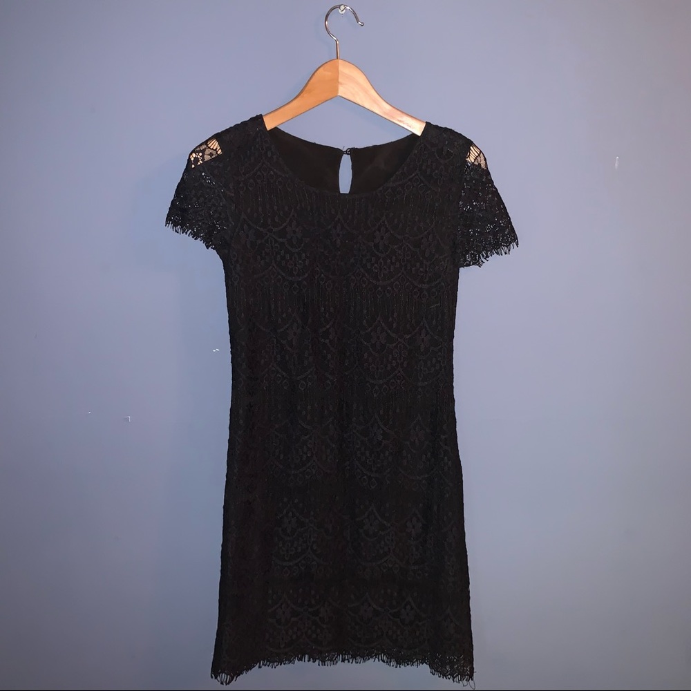 Anthropologie Pinky Otto Lace Scallop Dress Size XS